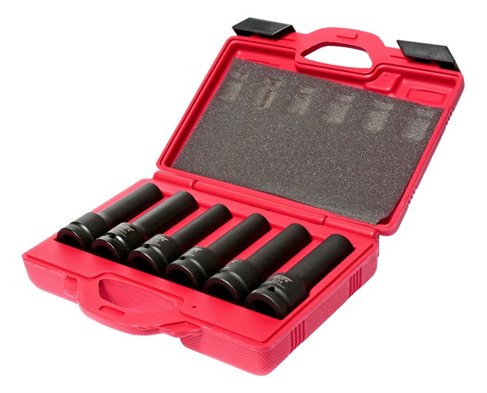 Набор головок торцевых 3/4" TORX (E18-E24) 12-ти гран. (17-19мм) ударных глубоких L=110мм 6 пр. JTC JTC-J606E - фото 37656