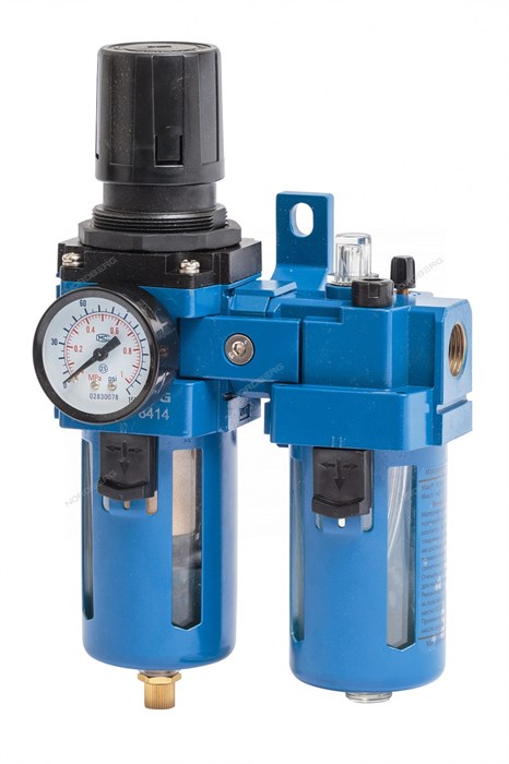Воздушный фильтр с редуктором и лубрикатором 1/2" NORDBERG NP8414 00-00018186 - фото 42966