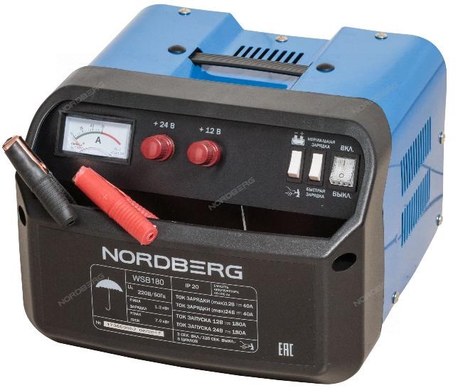 Пуско-зарядное устройство 12/24 В, 180 A NORDBERG WSB180 ЦБ-00002163 - фото 43121
