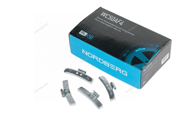 Грузики балансировочные для литых дисков Fe 50 г, 50 шт. NORDBERG WC50AF4 01-00002840 - фото 46724