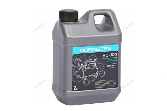Масло компрессорное VG-100, 2 л NORDBERG NHA100-2 00-0011431 - фото 47428