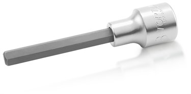 Головка торцевая с шестигранной вставкой HEX 1/2" 8 мм L=100 мм TOPTUL BCEA1608 BCEA1608 - фото 48745