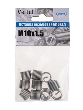 Вставка резьбовая M10X1.5 Vertul VR50727E VR50727E - фото 53551