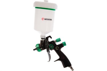 Краскопульт LVLP 1.3мм, верхний пластиковый бачок 600мл., mах 1.5 PT-0132 INTERTOOL PT-0132 - фото 53746