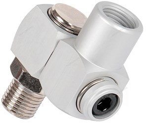 Переходник резьбовой M1/4" - F1/4" шарнирный 360 градусов 01-00001507
