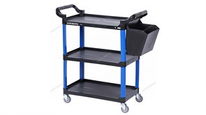 Тележка инструментальная, 3 пластиковые полки, синяя NORDBERG T31B 01-00005565