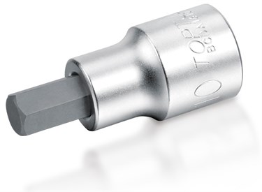 Головка торцевая с шестигранной вставкой HEX 1/2" 19 мм L=55 мм TOPTUL BCDA1619 BCDA1619