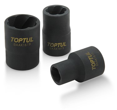 Головка для поврежденных болтов и гаек 1/2" 19 мм TOPTUL BAAK1619 BAAK1619