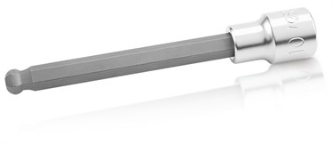 Головка торцевая с шестигранной вставкой HEX 1/2" 10 мм L=140 мм, с шаром TOPTUL BCSA1610 BCSA1610
