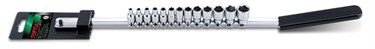 Набор головок 1/4" 6-гранных 4-14 мм, 13 предметов на планке TOPTUL GAAQ1308 GAAQ1308