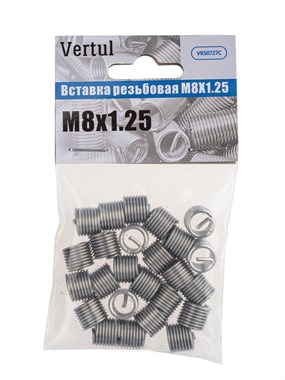 Вставка резьбовая M8X1.25 Vertul VR50727C VR50727C