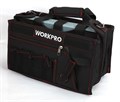 Сумка для инструментов с ремнем WORKPRO  полиэстер 600D 390мм с откр. верхним клапаном  (1/4) WP281006