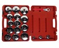 Набор съемников фильтра масляного "чашка" 18 предметов в кейсе JTC JTC-4572