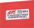 Отвертка динамометрическая 1/4" с набором бит и адаптеров в кейсе JTC JTC-4625A