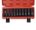 Набор головок торцевых 1/2" 6-ти гранных 10-24мм ударных глубоких 11 предметов JTC JTC-J411M