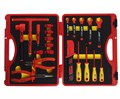 Набор инструментов 22 предмета слесарно-монтажный 3/8" 10-24мм изолированных в кейсе JTC JTC-I017