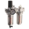Блок подготовки воздуха (лубрикатор,осушитель) 3/8" пластик. переключ. 150PSI 2500л/мин. 125мл JTC JTC-JW0889-803
